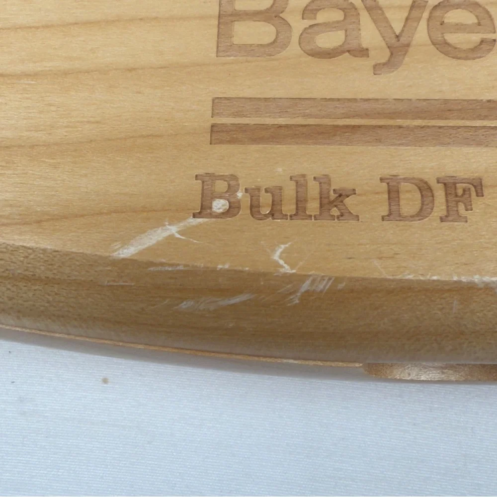 VTG Bayer Pharmaceutical Advertising Desk Display Wood Pen Holder Promo